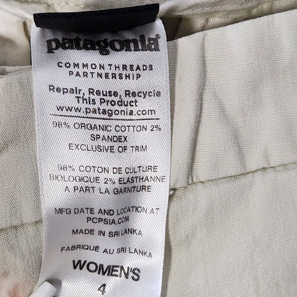 Patagonia Womens All-Wear Capri Pants Khaki #55395 Spring 2014 Size 4 - Picture 7 of 7